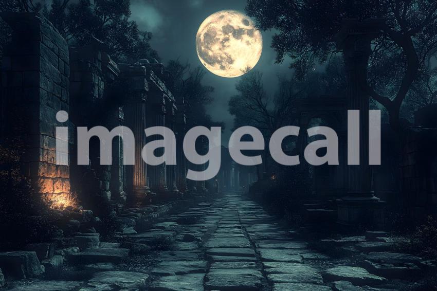 075 ancient roman night 160 backdrops b25069