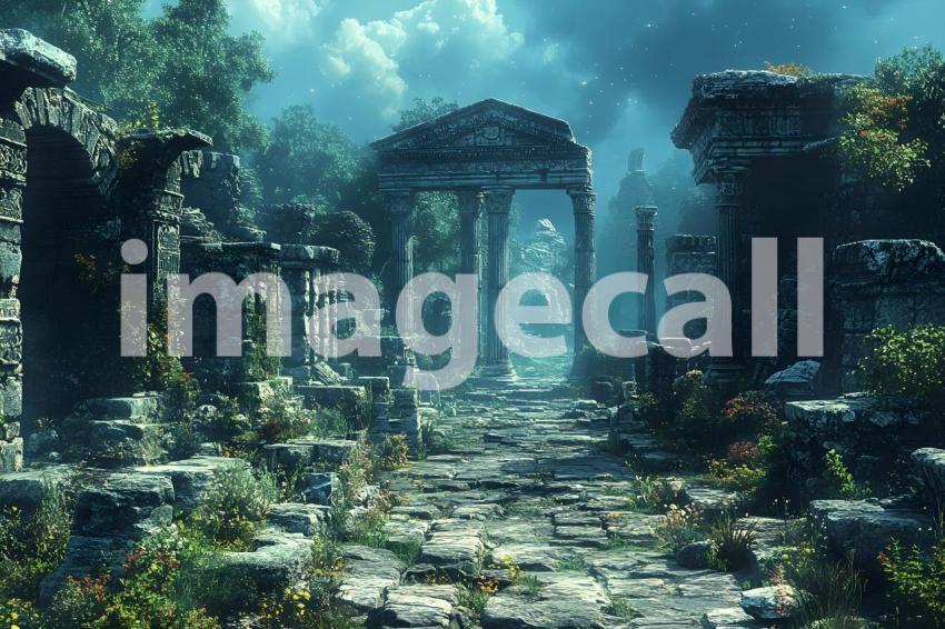 081 ancient roman night 160 backdrops b25069