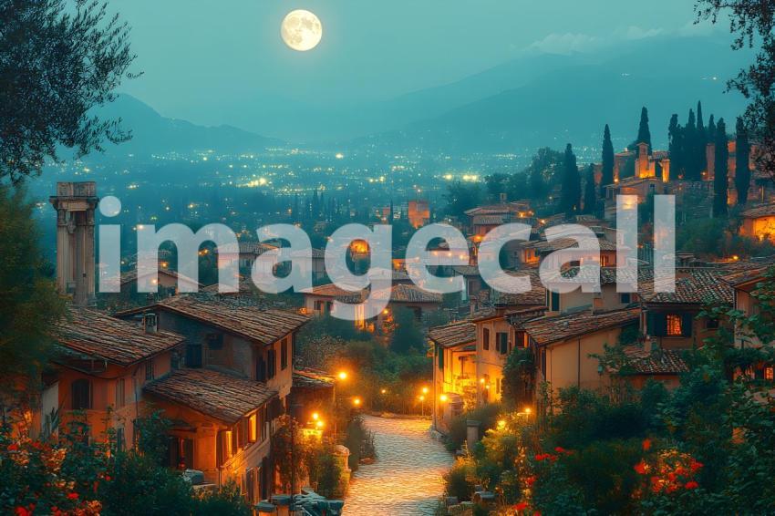 120 ancient roman night 160 backdrops b25069