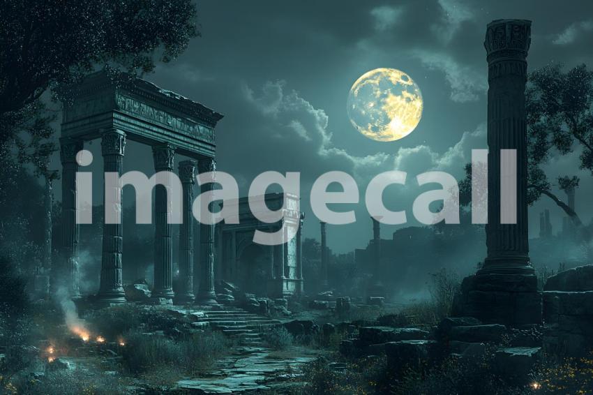 140 ancient roman night 160 backdrops b25069