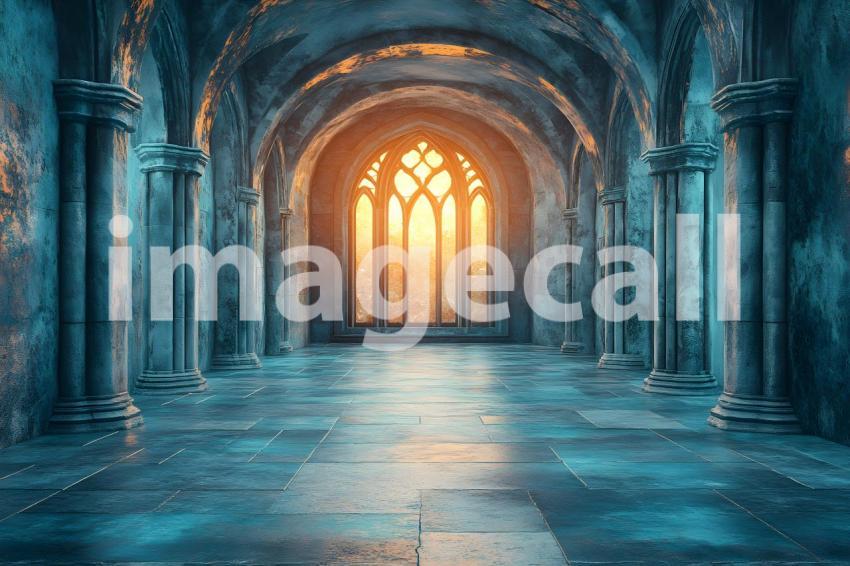 005 wizarding school arches 220 backdrops b25025