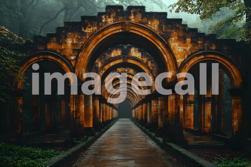 012 wizarding school arches 220 backdrops b25025