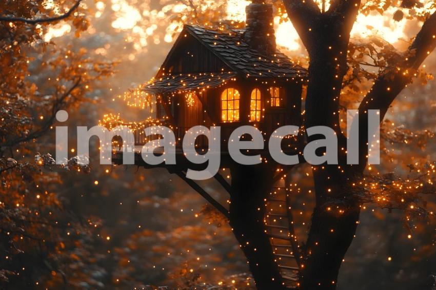 024 glowing fairy treehouse 25 backdrops b25070