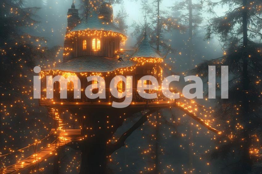 009 glowing fairy treehouse 25 backdrops b25070