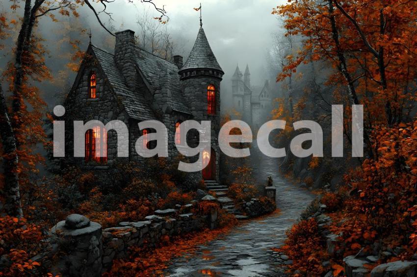 013 spooky abandoned fortress 30 backdrops b25007