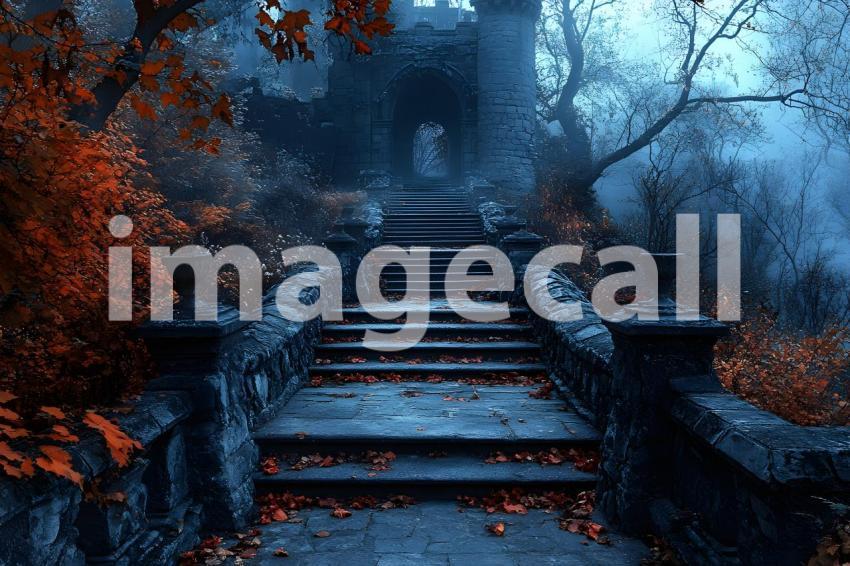 004 spooky abandoned fortress 30 backdrops b25007