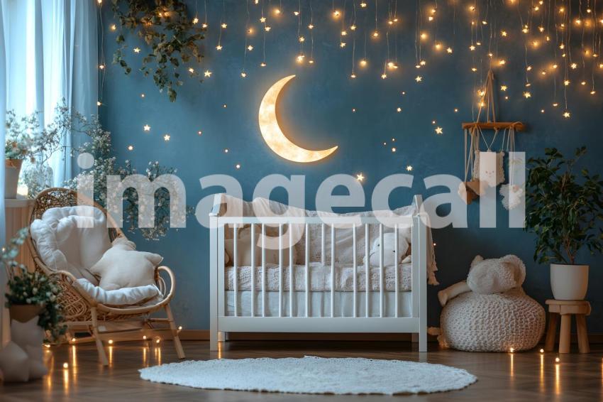 002 stars and moon crib 30 backdrops b25034