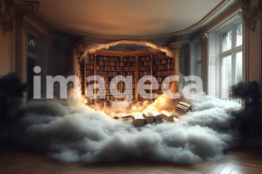 001 floating library dream 40 backdrops b25181
