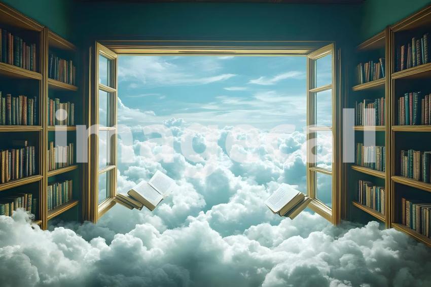 023 floating library dream 40 backdrops b25181