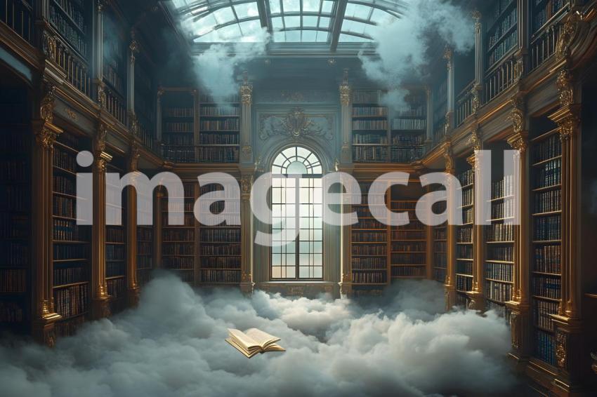007 floating library dream 40 backdrops b25181