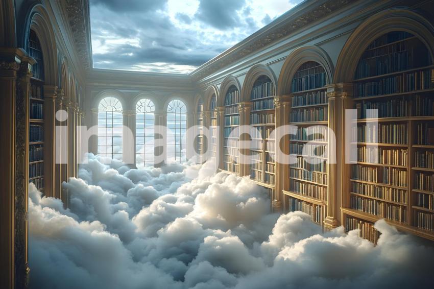 035 floating library dream 40 backdrops b25181
