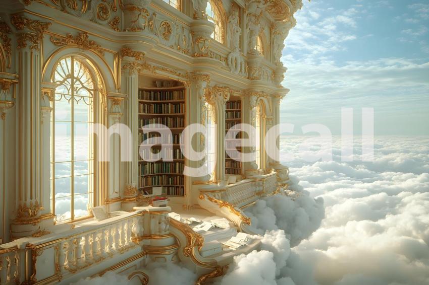 034 floating library dream 40 backdrops b25181