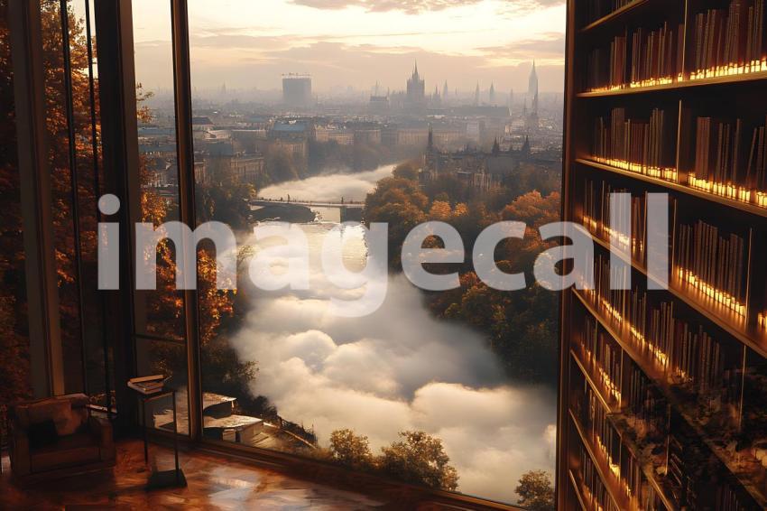 032 floating library dream 40 backdrops b25181