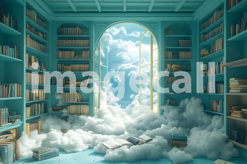 012 floating library dream 40 backdrops b25181