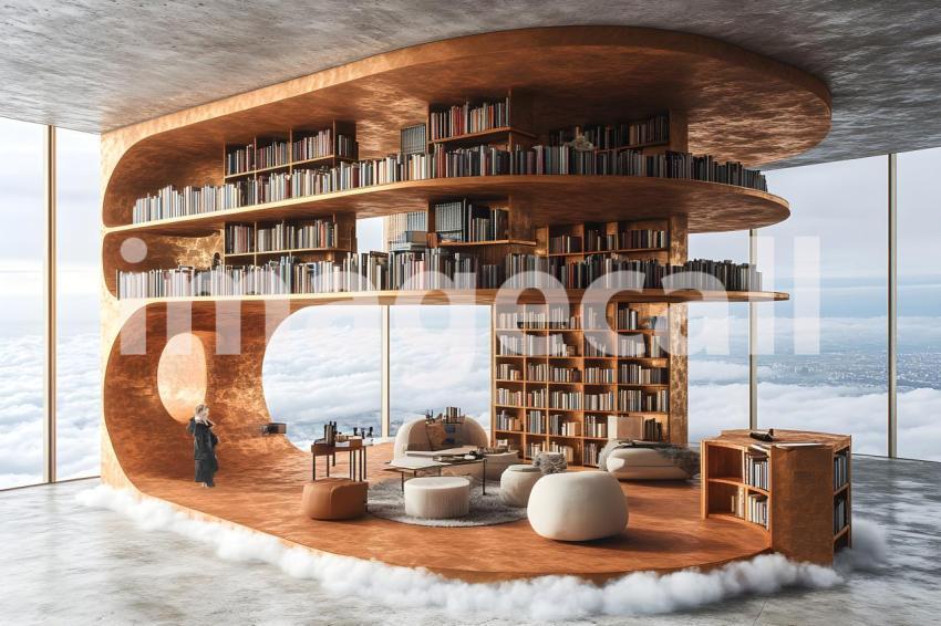 011 floating library dream 40 backdrops b25181