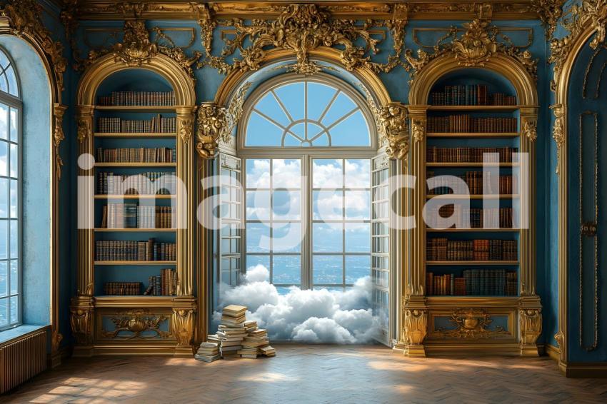 030 floating library dream 40 backdrops b25181