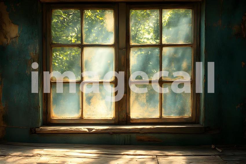 026 teal vintage room 50 backdrops b25166