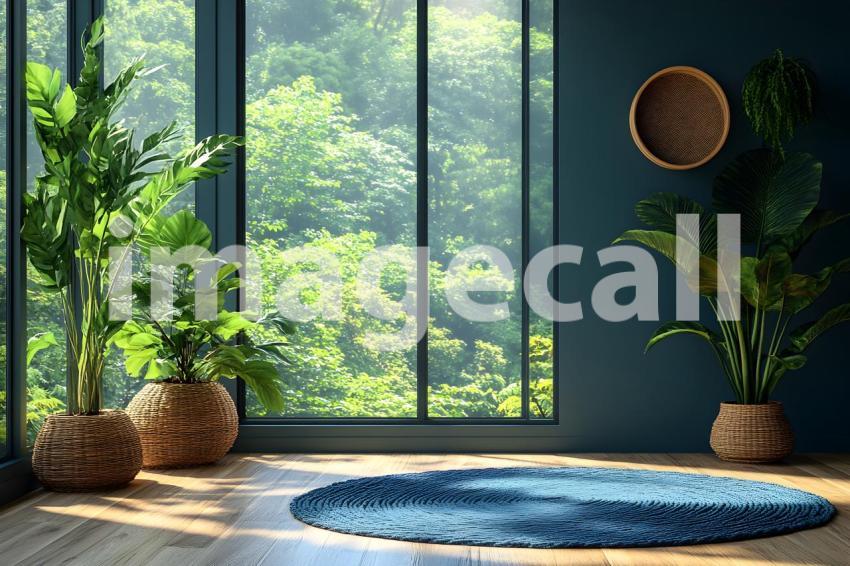 036 teal vintage room 50 backdrops b25166