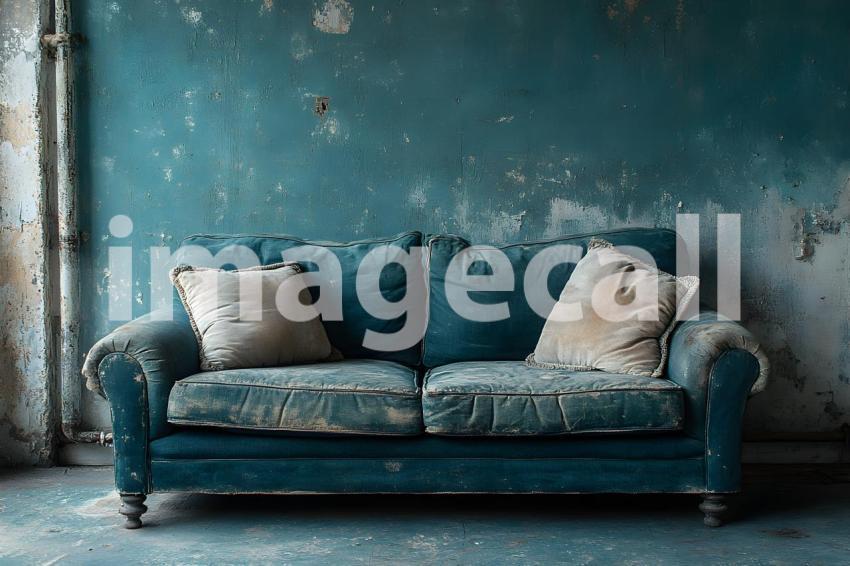 027 teal vintage room 50 backdrops b25166