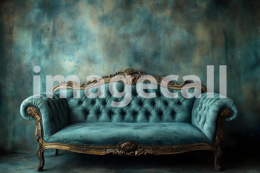 022 teal vintage room 50 backdrops b25166