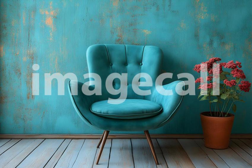 013 teal vintage room 50 backdrops b25166