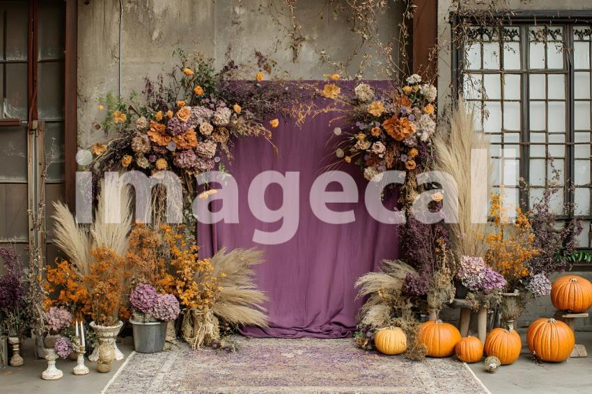 020 boho purple arch 50 backdrops b25248