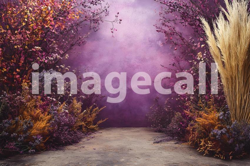 039 boho purple arch 50 backdrops b25248