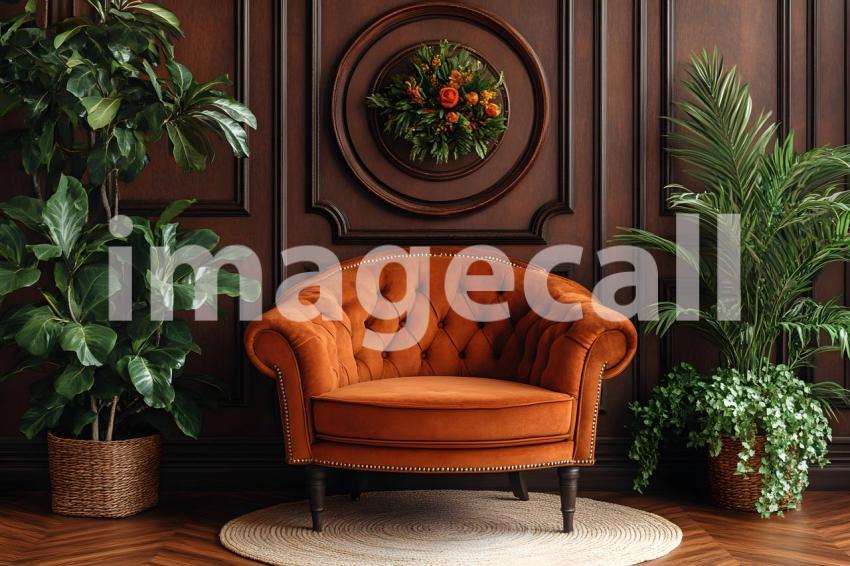 009 vintage cozy room 80 backdrops b25198