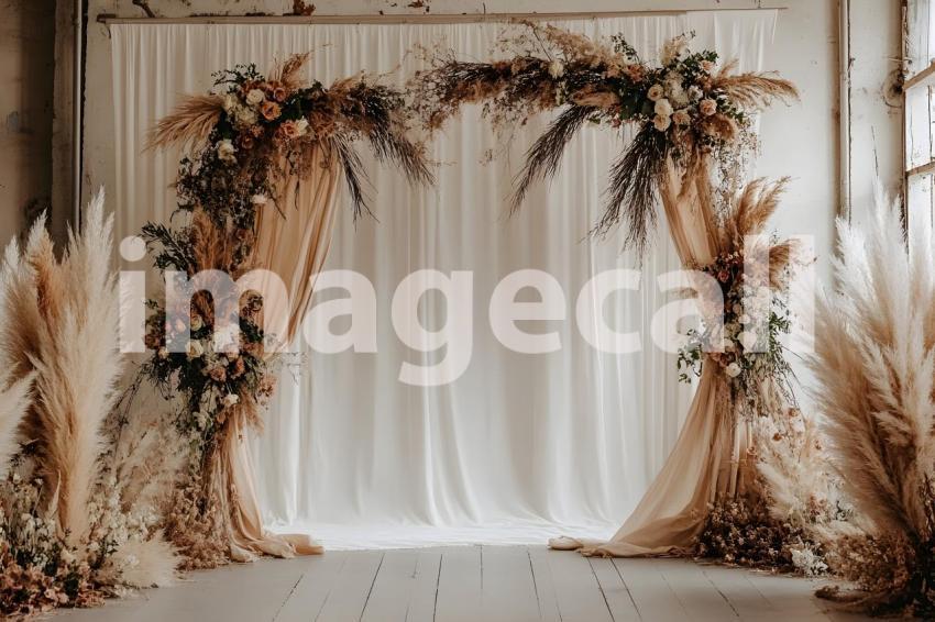 012 boho white arch 70 backdrops b25244