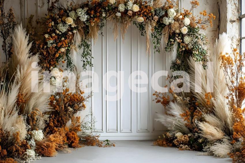 044 boho white arch 70 backdrops b25244
