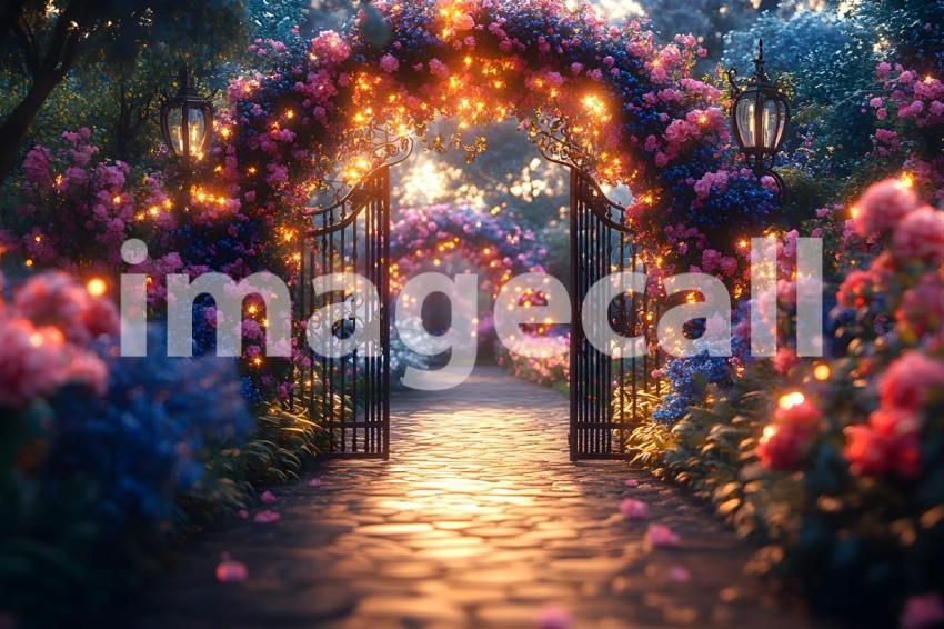 011 ornate fairy garden gate 15 backdrops b25123