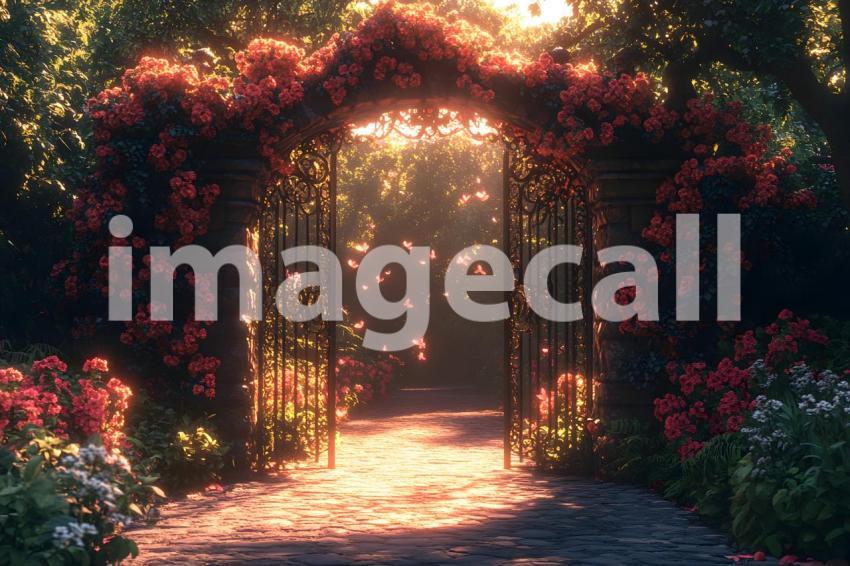 006 ornate fairy garden gate 15 backdrops b25123