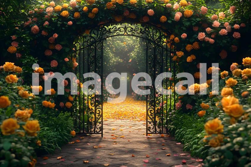 002 ornate fairy garden gate 15 backdrops b25123