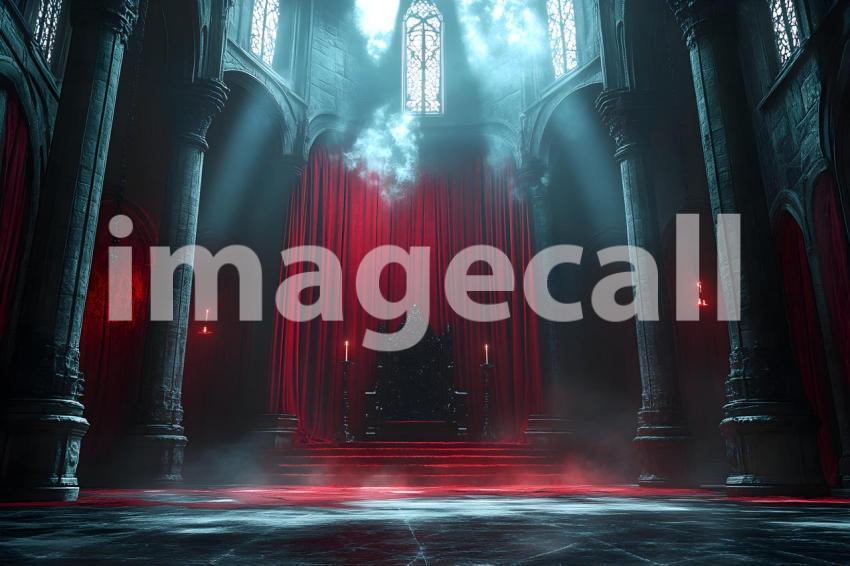 031 vampire throne room 45 backdrops b25063