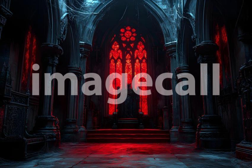 032 vampire throne room 45 backdrops b25063