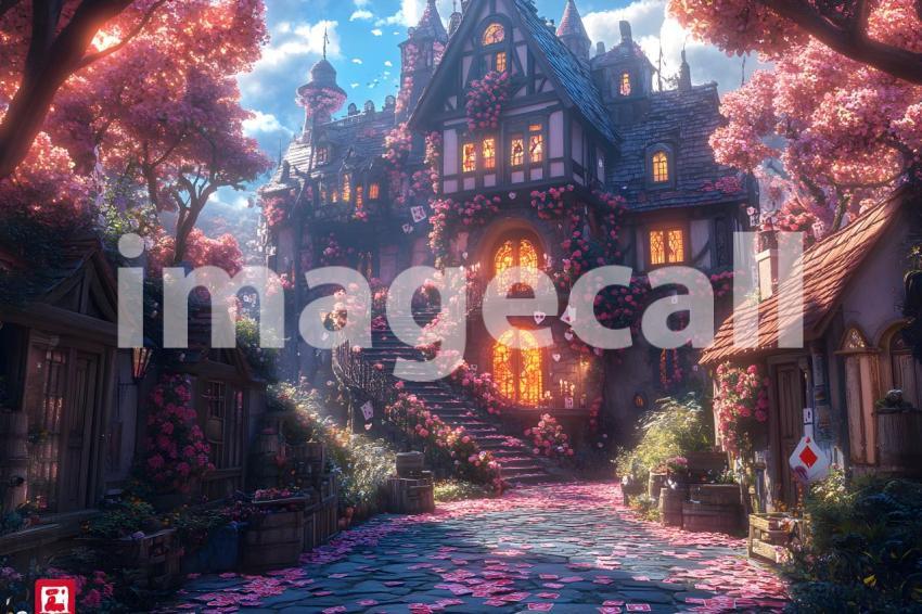 013 playing card cascade 35 backdrops bd25542