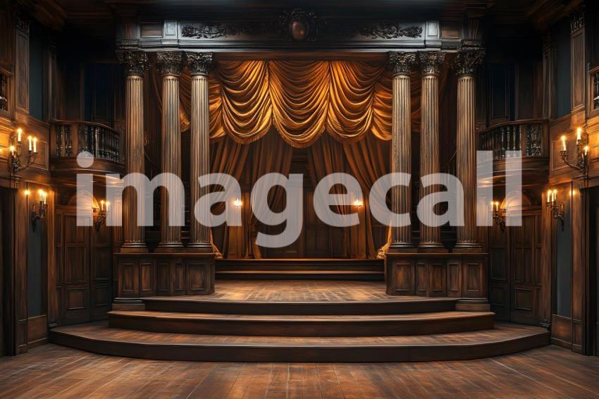 029 shakespearean stage 65 backdrops bd25567