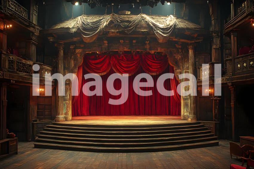 028 shakespearean stage 65 backdrops bd25567