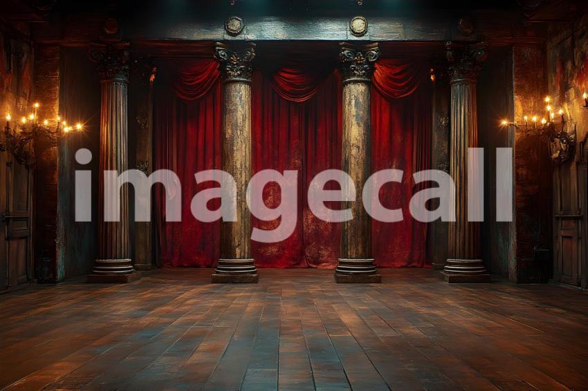 052 shakespearean stage 65 backdrops bd25567