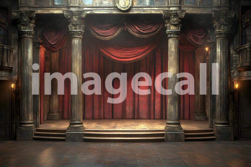 053 shakespearean stage 65 backdrops bd25567