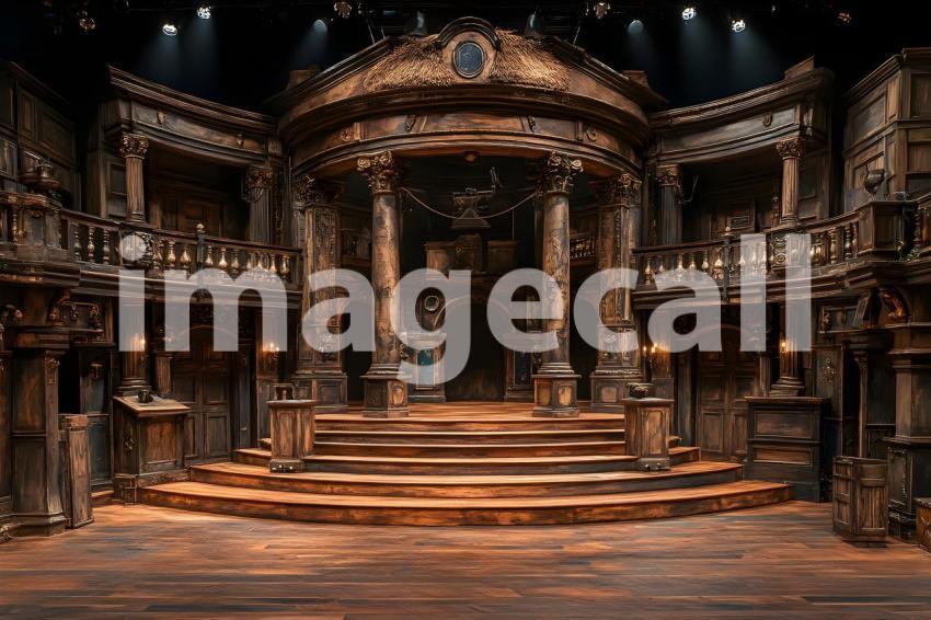 055 shakespearean stage 65 backdrops bd25567