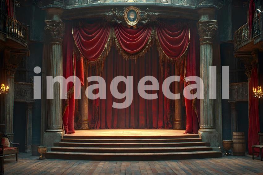 054 shakespearean stage 65 backdrops bd25567