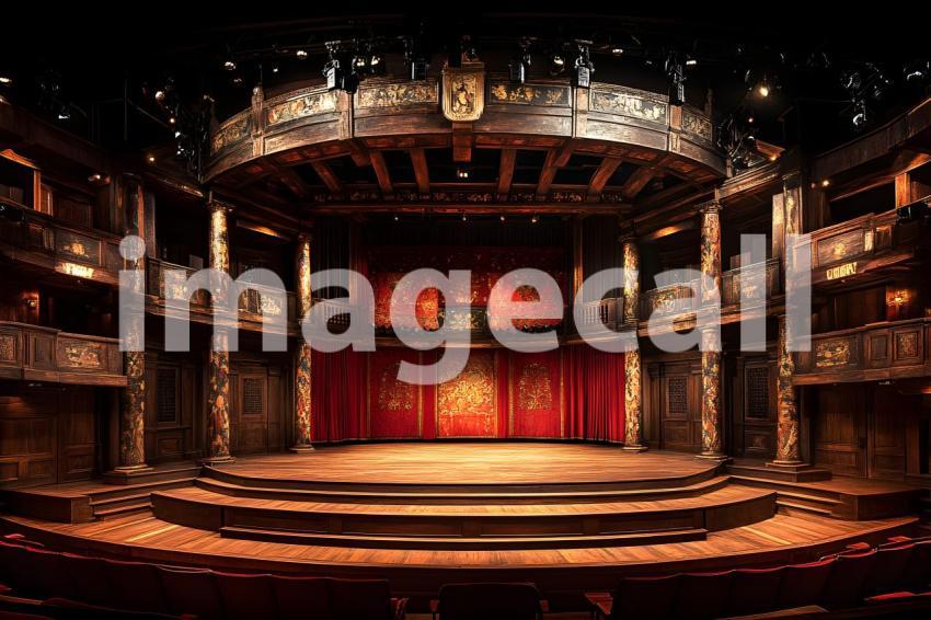 058 shakespearean stage 65 backdrops bd25567