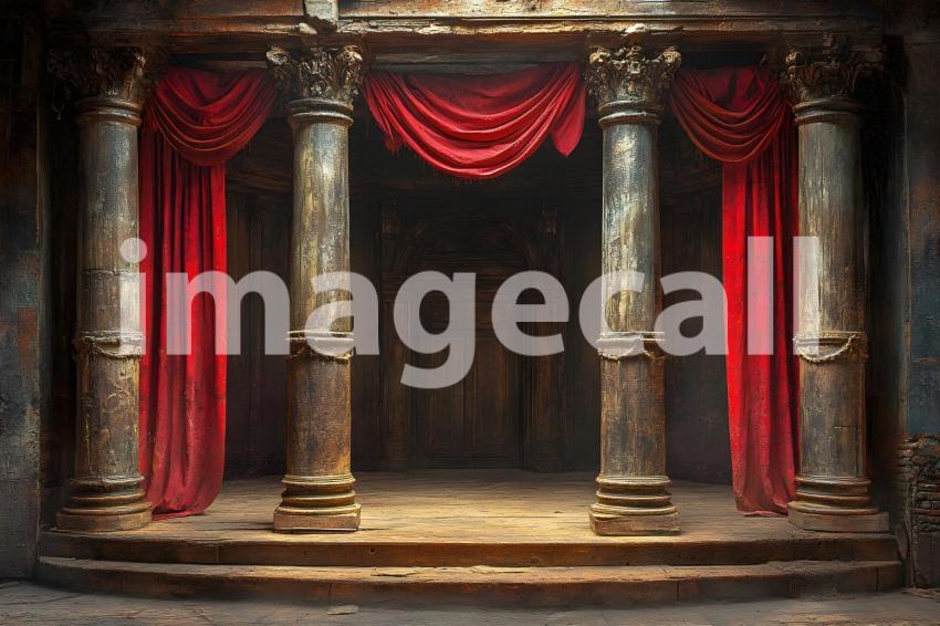 061 shakespearean stage 65 backdrops bd25567