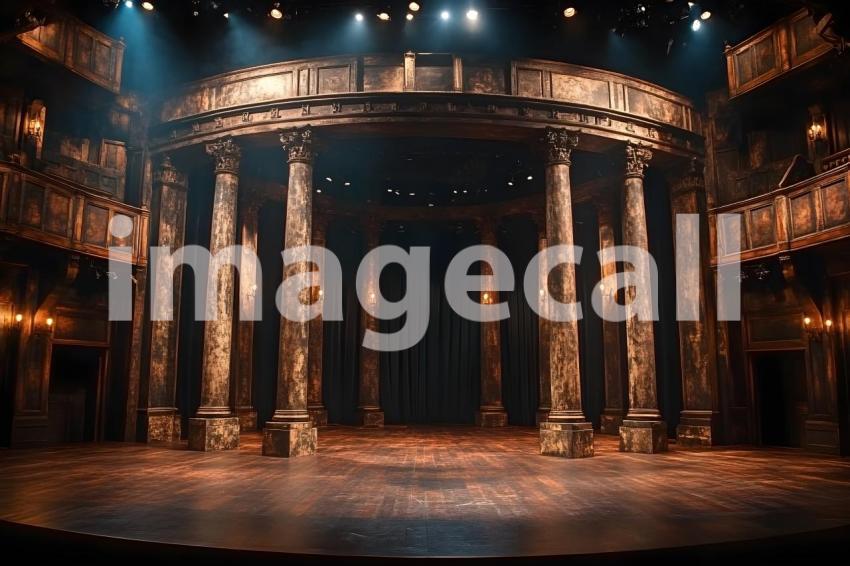 065 shakespearean stage 65 backdrops bd25567