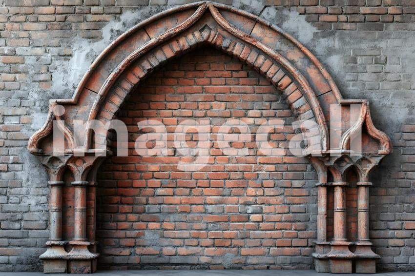 014 brick archway 40 backdrops bd25420