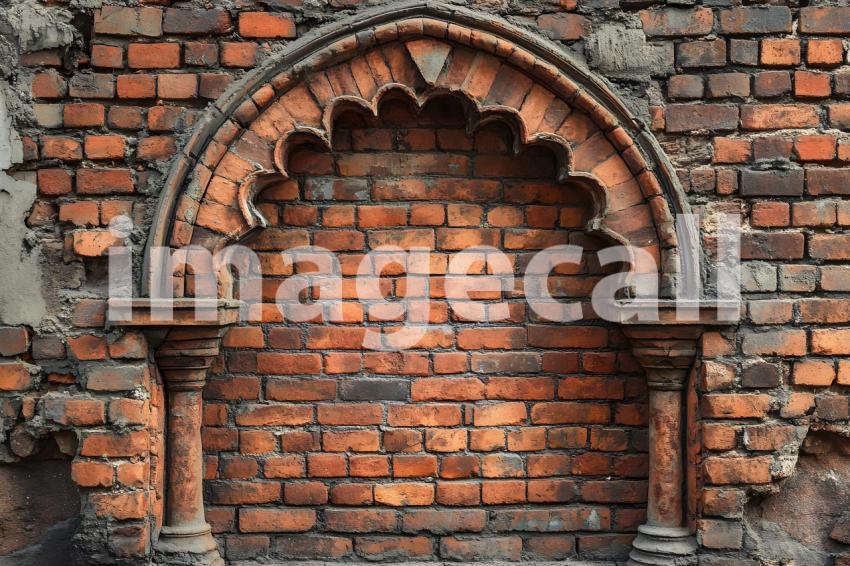 024 brick archway 40 backdrops bd25420