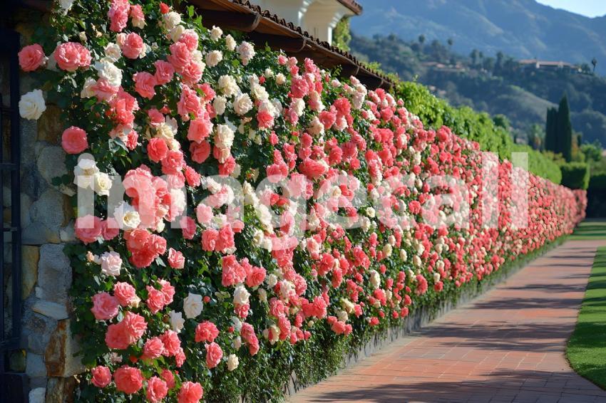 007 romantic rose garden 35 backdrops bd25553