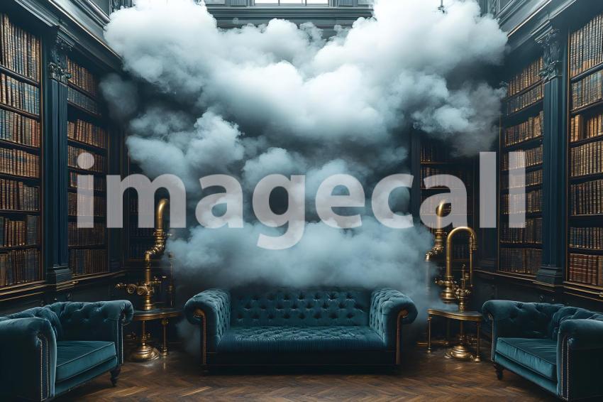 034 steam library charm 35 backdrops bd25577