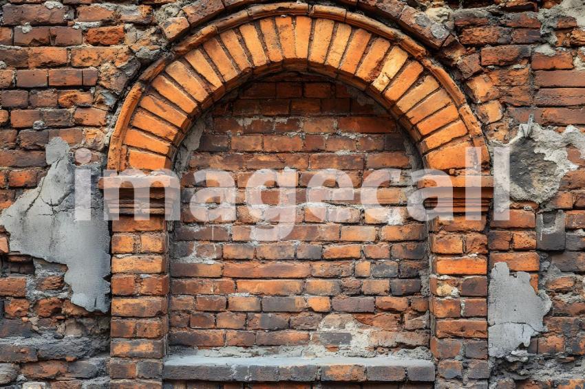 009 brick archway 40 backdrops bd25420